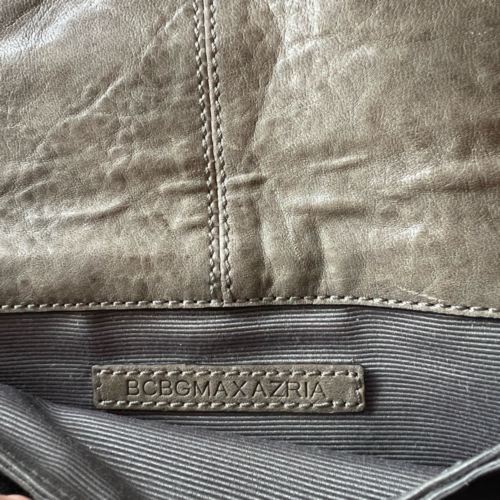 BCBGMaxAzria Taupe Clutch with Gunmetal Studs - Picture 3 of 7